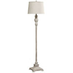 Floor Lamp - Distressed Ivory