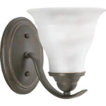 Wall Sconce - Antique Bronze, Frosted